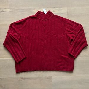 Banana Republic Red Sweater in 100%Extra-fine Merino Wool